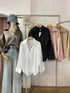 Ladies Collar Down V-Neckline Pullover Shirts